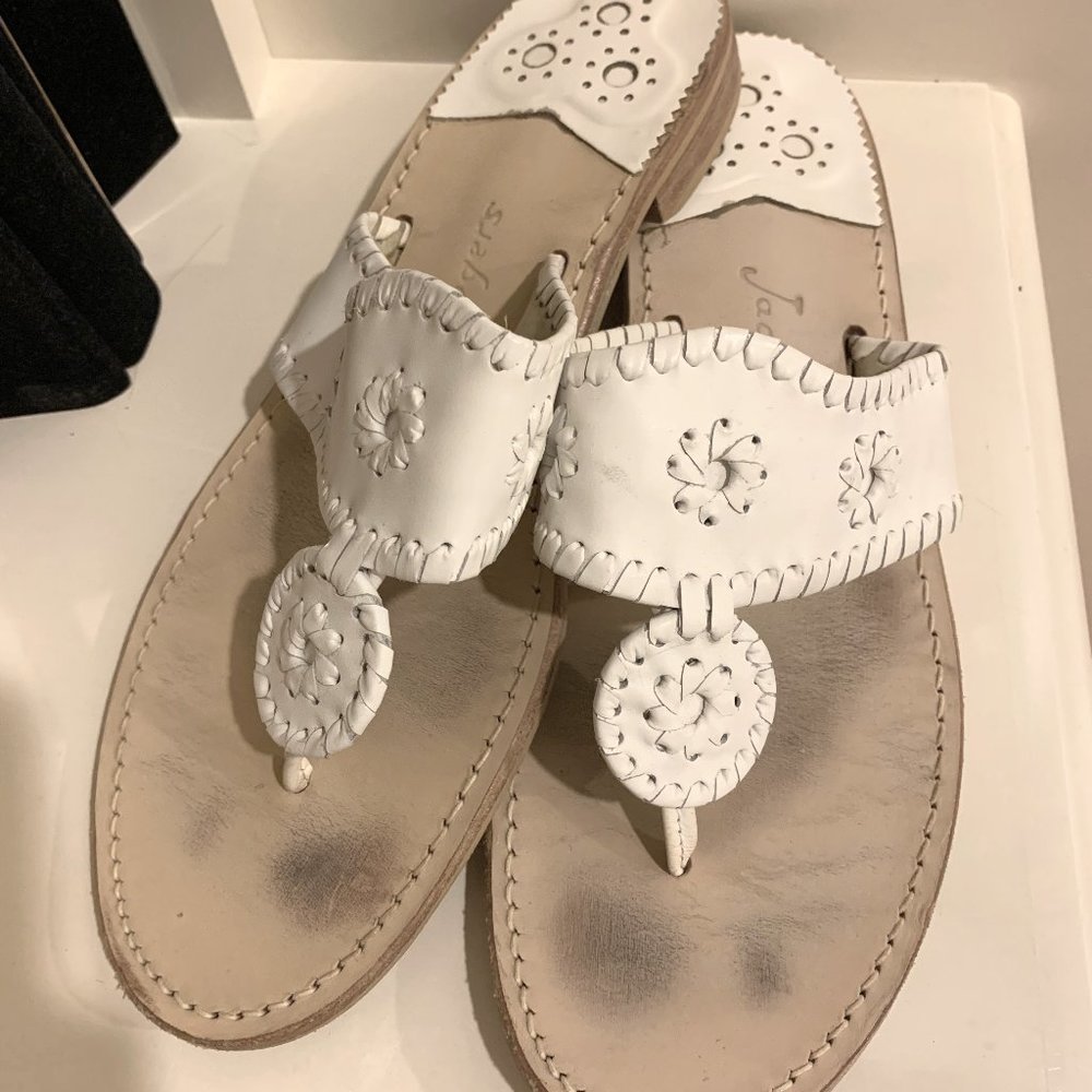 White Jack Roger Sandals